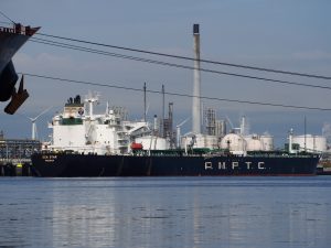 Crude oil tanker Sea Star in the Port of Rotterdam